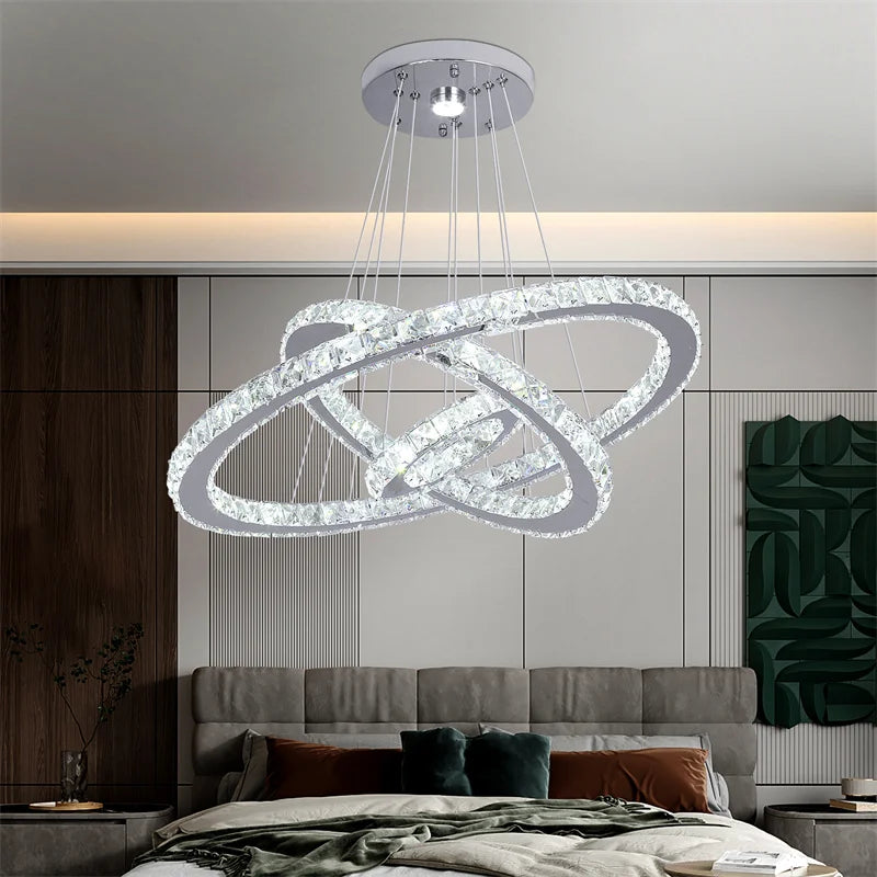 Lustre Cristal Ancien — Entrée
