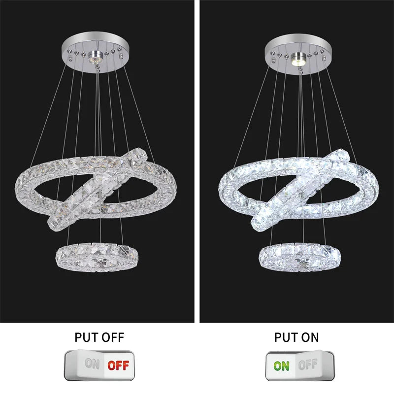 Lustre Cristal Ancien — Entrée