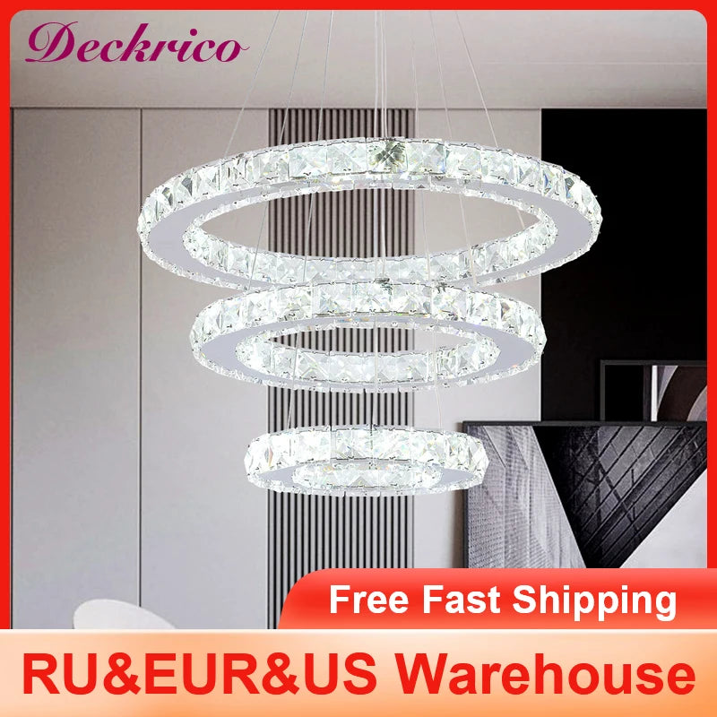 Lustre Cristal Ancien — Entrée