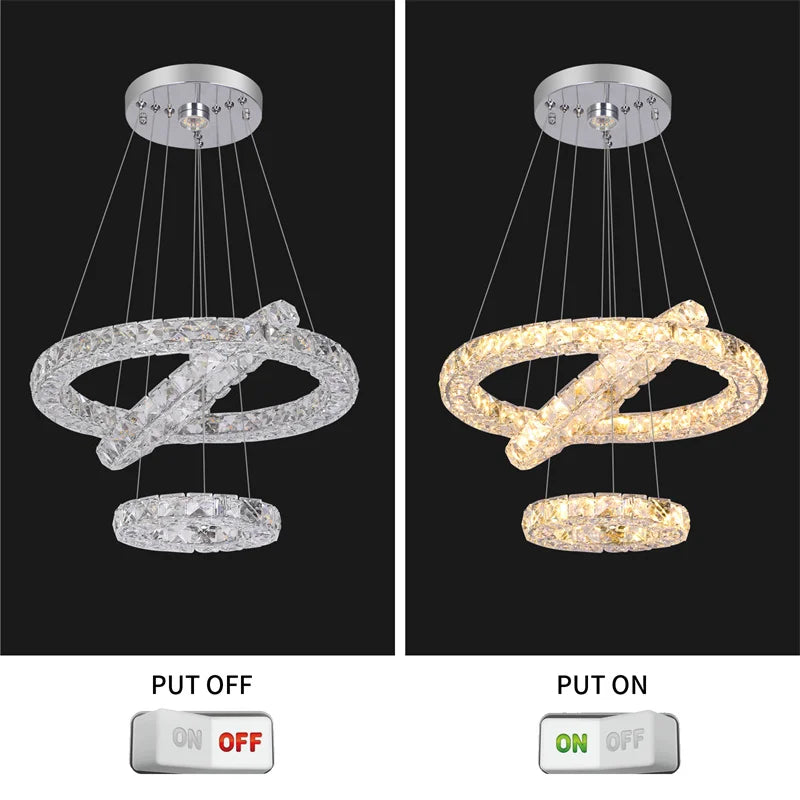 Lustre Cristal Ancien — Entrée