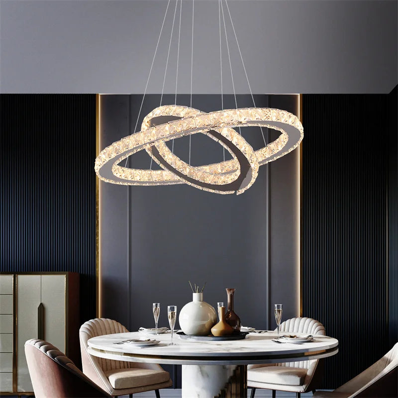 Lustre Cristal Ancien — Entrée