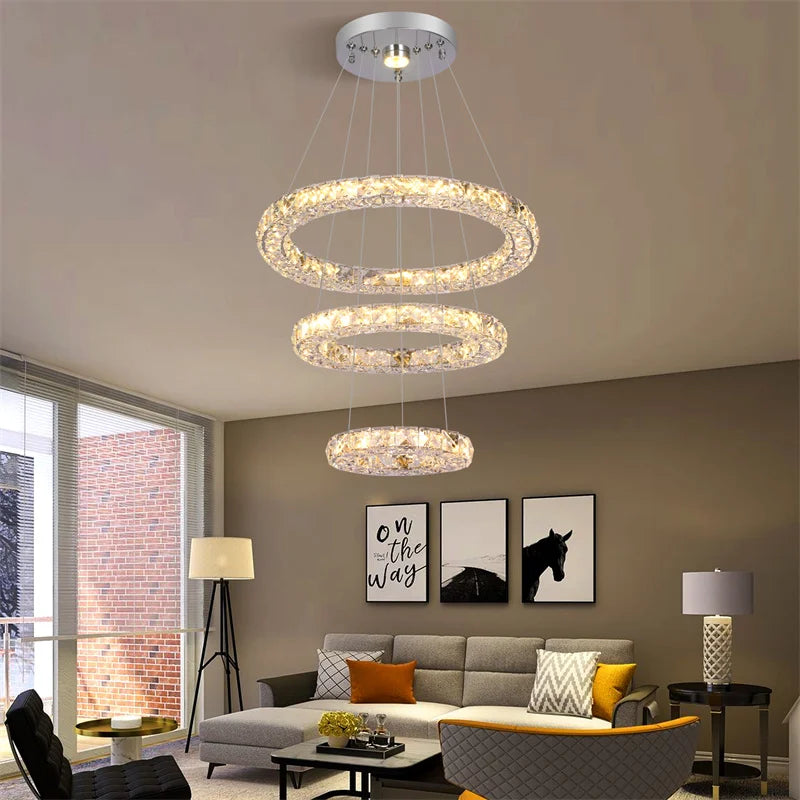 Lustre Cristal Ancien — Entrée
