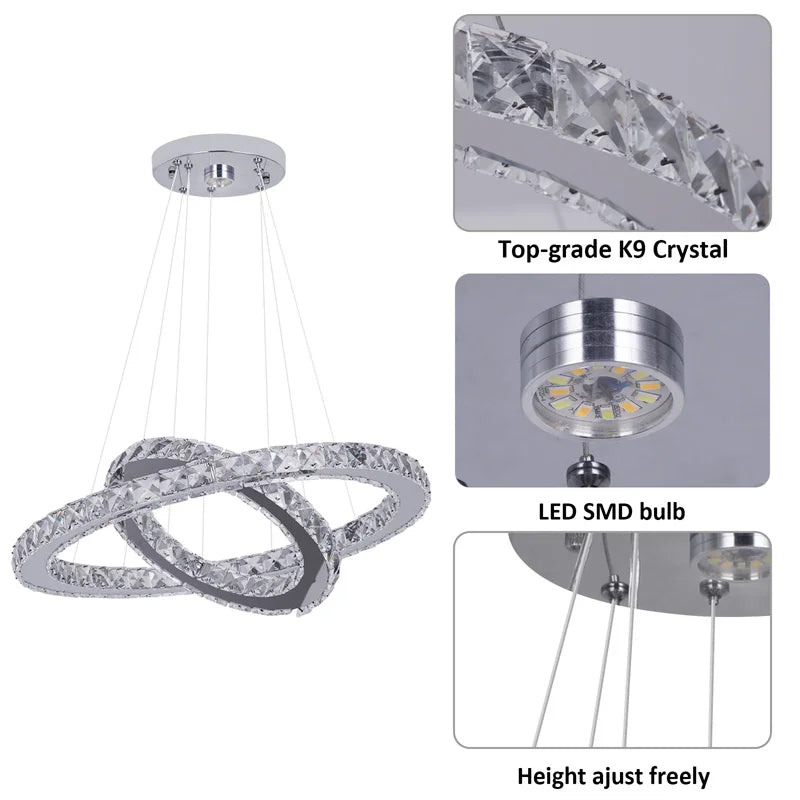 Lustre Cristal Ancien — Entrée