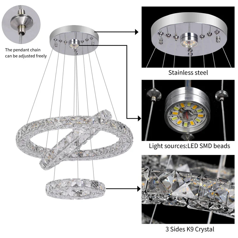 Lustre Cristal Ancien — Entrée