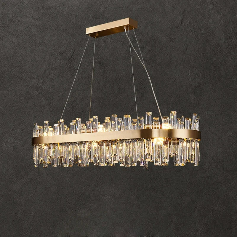 Lustre Cristal Moderne — Métal — Applique B
