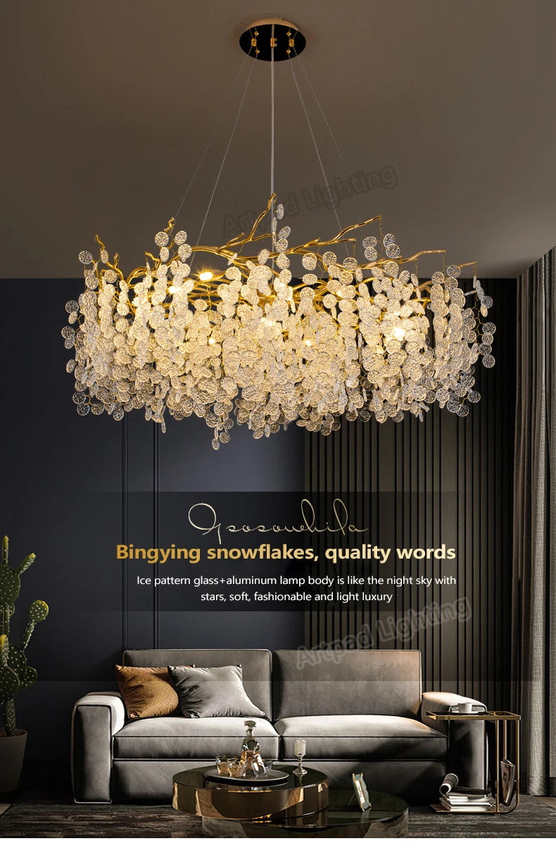 Grand Lustre Salon — Cristal