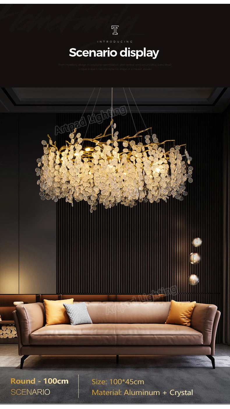 Grand Lustre Salon — Cristal