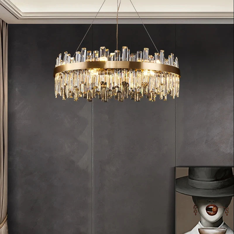 Lustre Cristal Moderne — Métal — Applique murale A