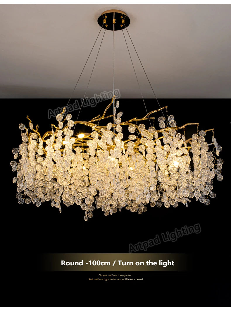 Grand Lustre Salon — Cristal