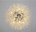 Lustre Pissenlit LED Design Étoilé — Fireball Créatif — Salon et Chambre