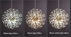 Lustre Pissenlit LED Design Étoilé — Fireball Créatif — Salon et Chambre