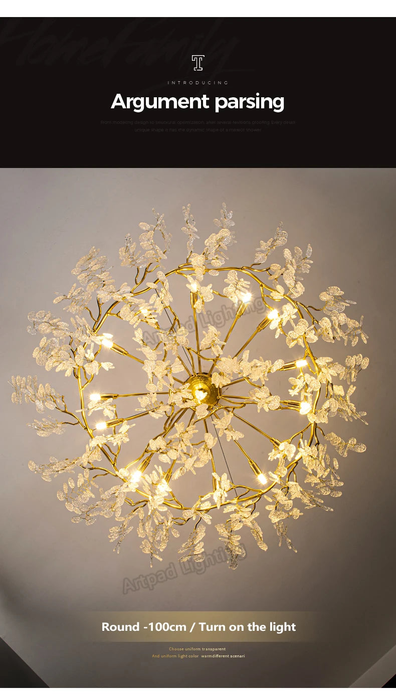Grand Lustre Salon — Cristal