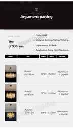Grand Lustre Salon — Cristal