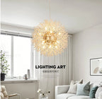 Lustre Pissenlit LED Design Étoilé — Fireball Créatif — Salon et Chambre
