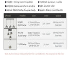 Lustre Moderne LED — Chambre