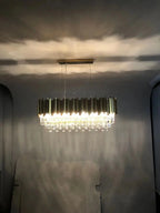 Lustre Cristal Design — Moderne — Oval 150cm