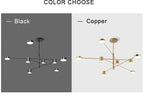 Lustre Moderne Noir — Cuivre