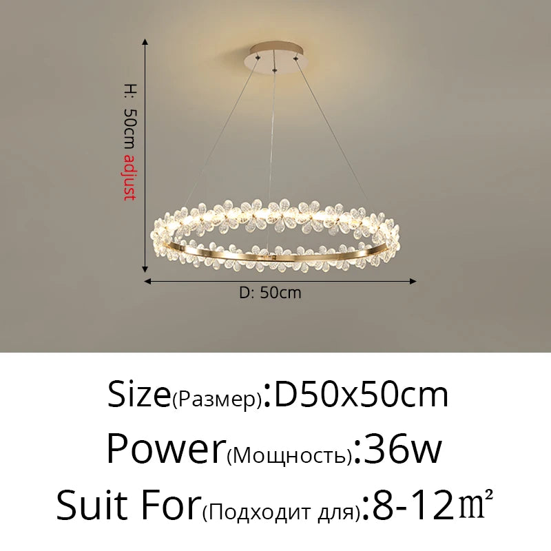 Lustre Cristal — Plafonnier LED Cristal