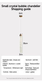 Suspension Cristal Luxe 35cm - Lustre Élégant LED