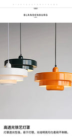 Lustre Suspension Rétro Médiéval — Bar Café Restaurant — LED Multicouleur