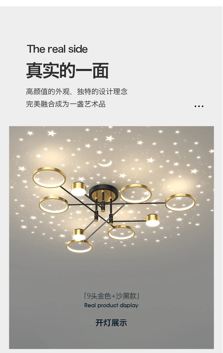 Lustre Moderne LED — Blanc