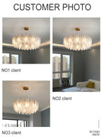 Lustre Chambre Bébé — Verre — Plafonnier D50cm