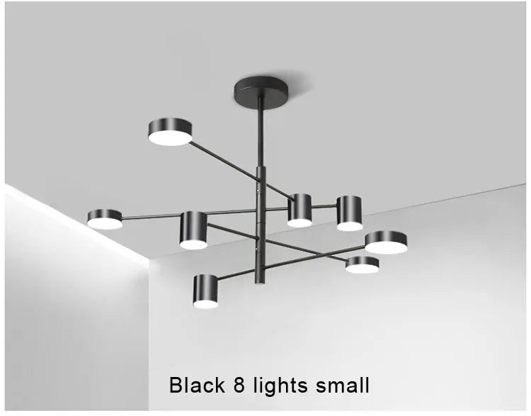 Lustre Moderne Noir — Cuivre