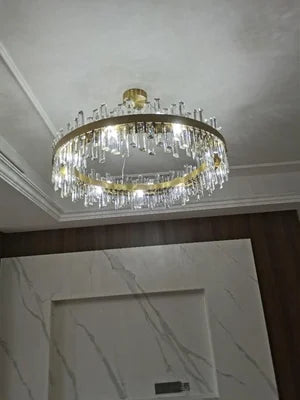 Lustre Cristal Moderne — Métal