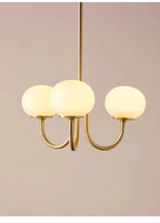 Lustre Art Déco — Nordique — 3 ampoules Rose