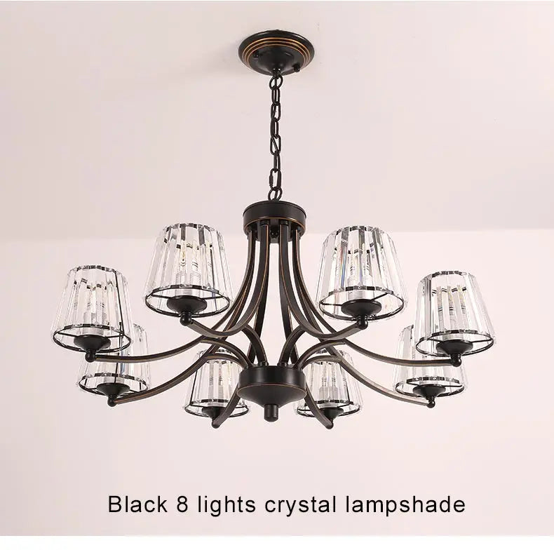 Lustre Salon Moderne — Plafonnier LED Cristal