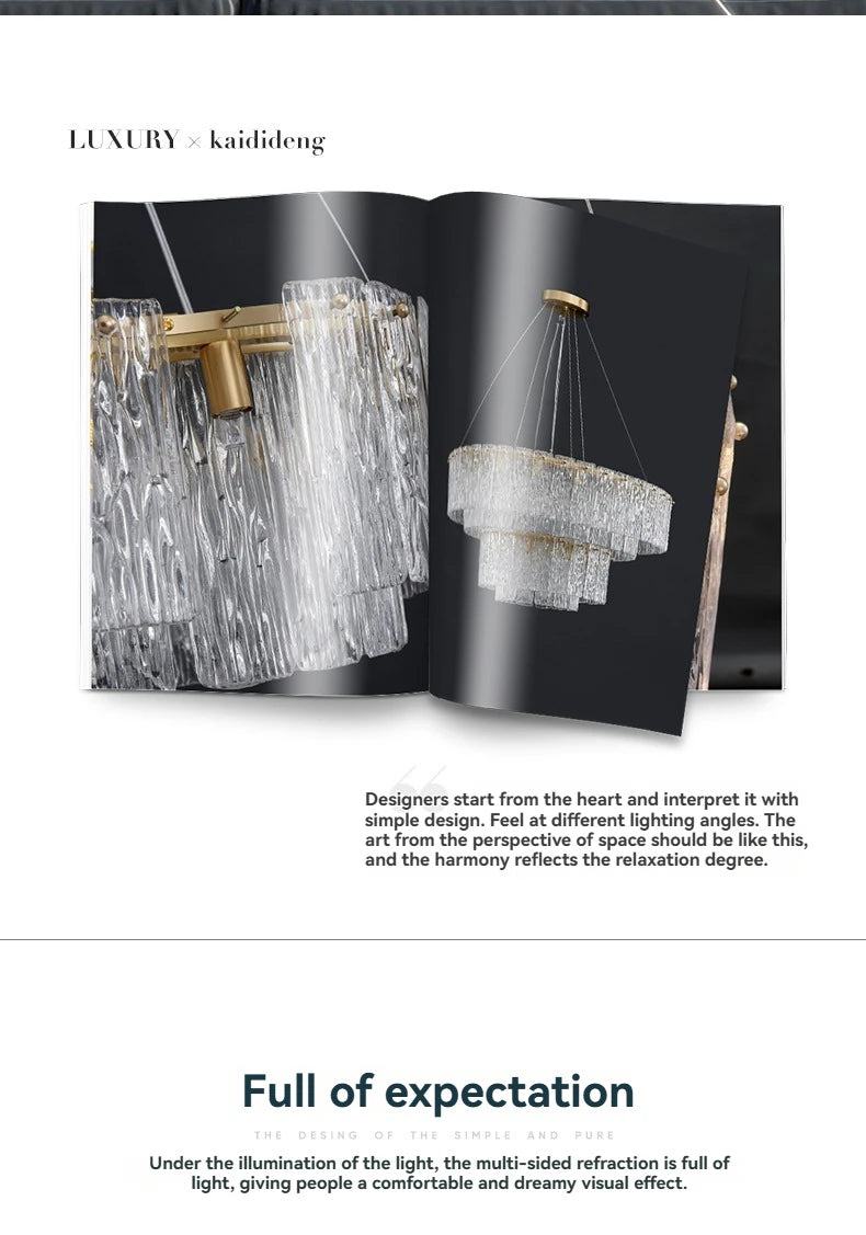 Lustre Moderne Design — Verre