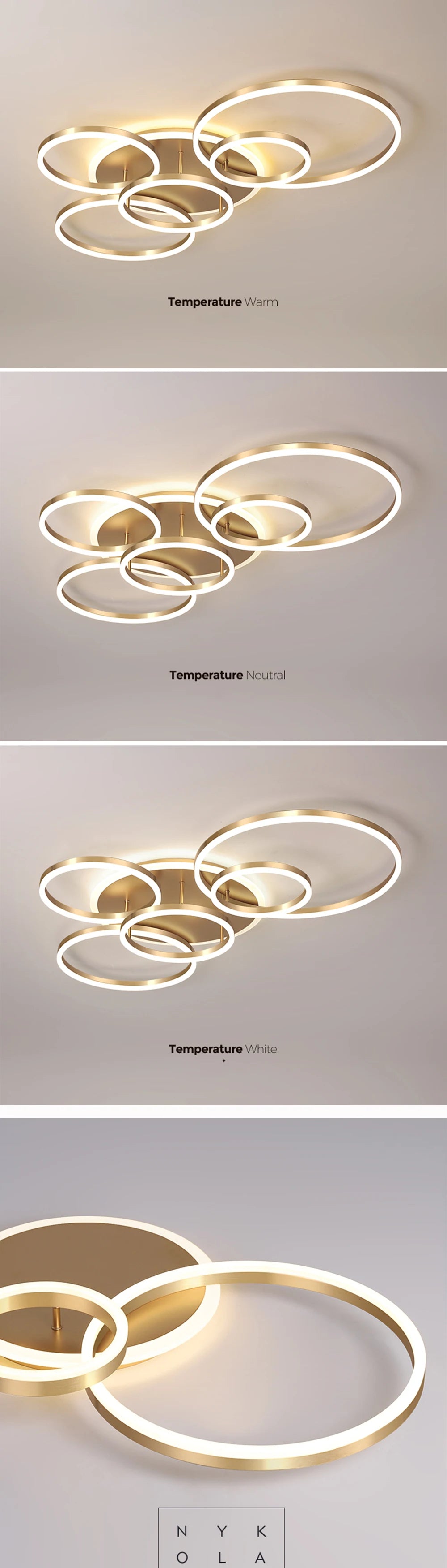 Lustre pour Salon Moderne — Blanc