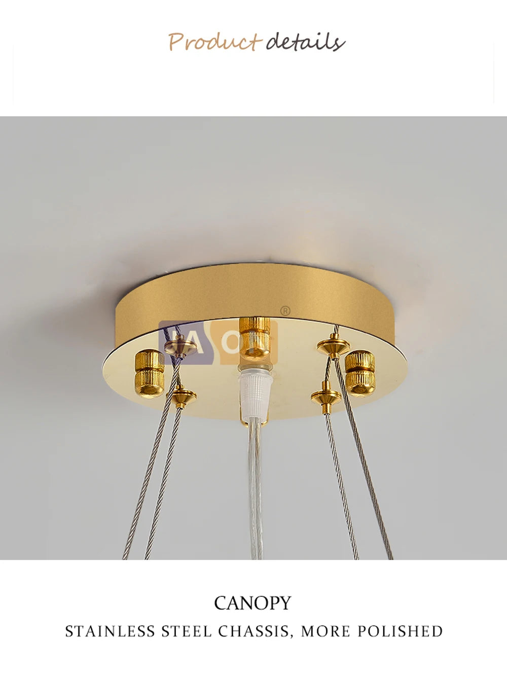 Lustre en Cristal Pas Cher — Métal