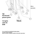 Lustre Design LED — Verre — 06 11 ampoules