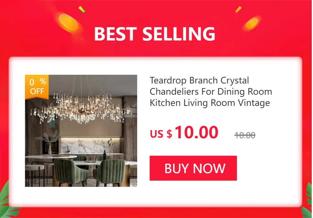 Lustre Cristal Salon — Chambre