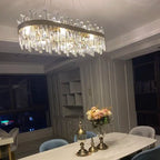 Lustre Cristal Moderne — Métal — 60cm