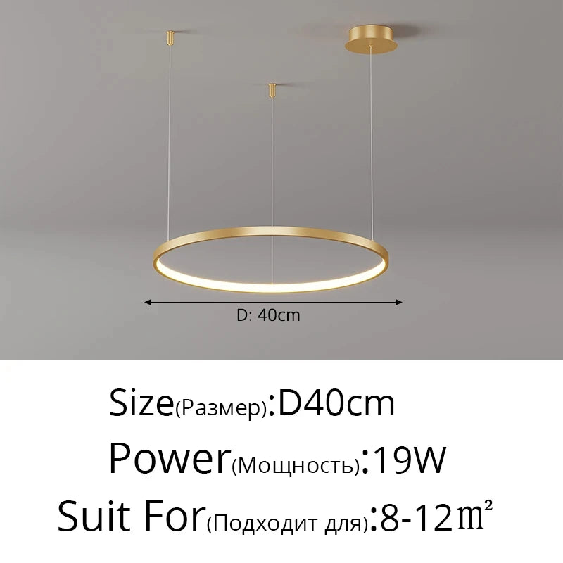 Lustre Salon Industriel — Moderne