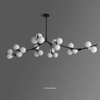 Lustre Boule Design — Noir 24 ampoules