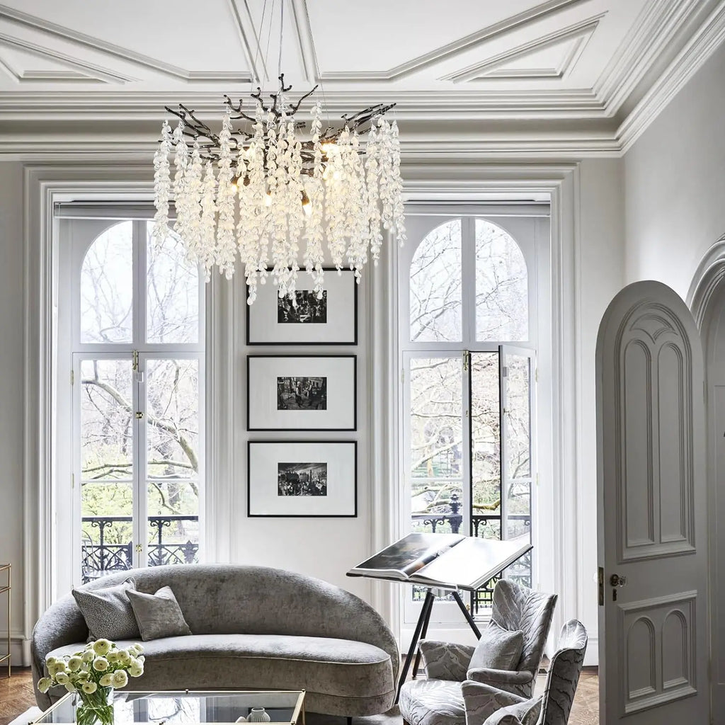 Lustre Cristal Salon — Chambre