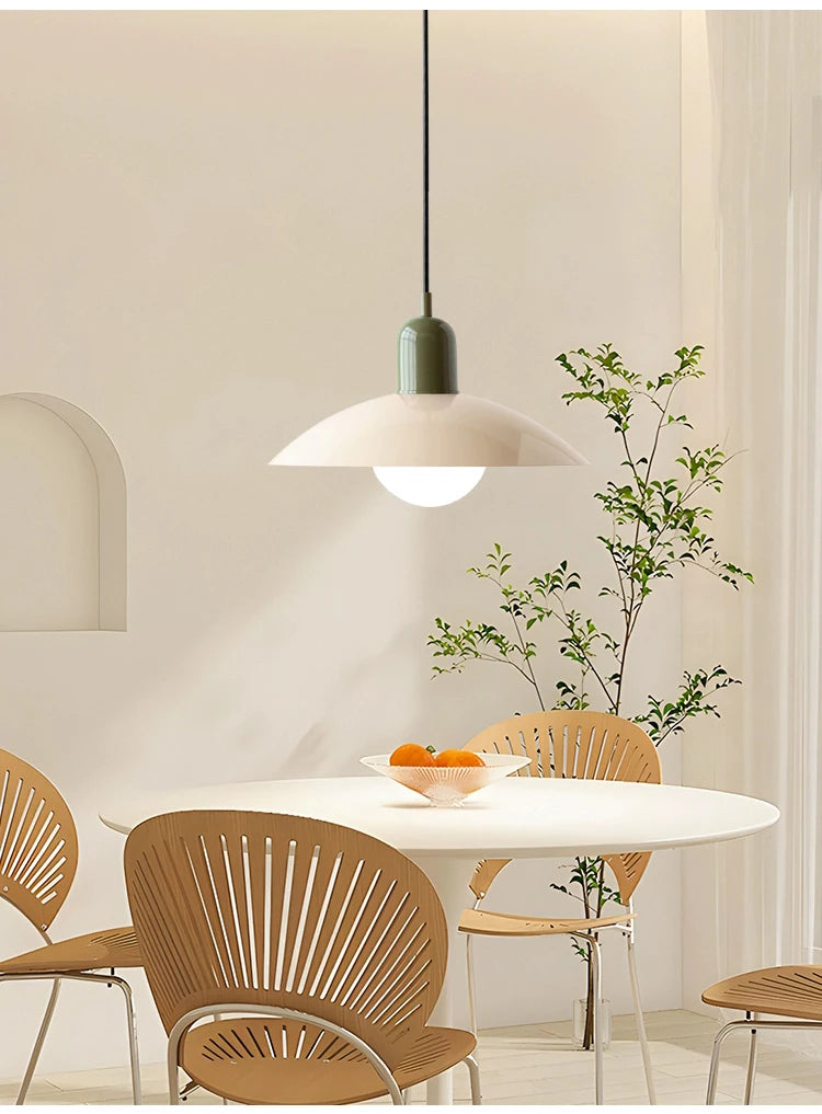 Lustre Nordique Macaron Design — Salle à Manger et Bureau — Style Bauhaus