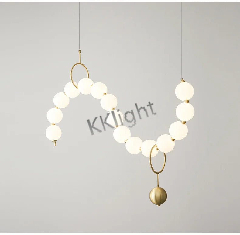 Lustre Art Déco — Cuivre