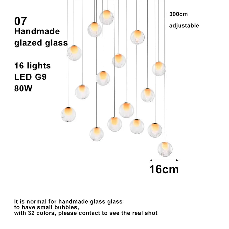 Lustre Design LED — Verre — 01 1 ampoule