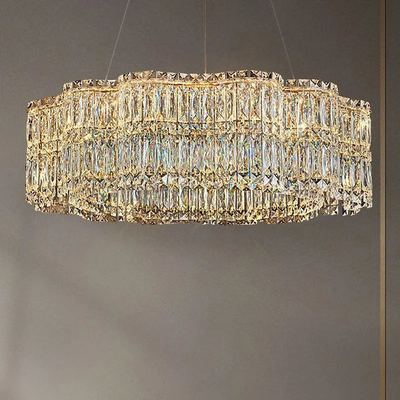 Lustre Salon Noir — Cristal