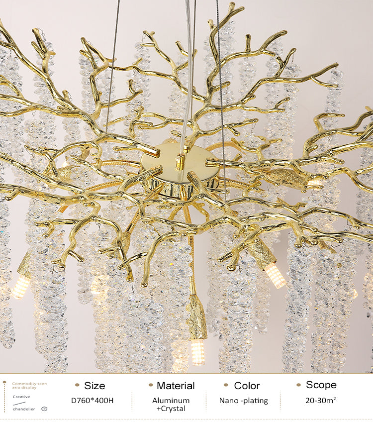 Lustre Luxe Cristal — LED