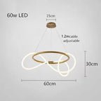 Lustre Cuisine Industriel — Nordique — Doré 150 cm A