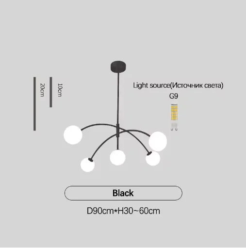 Lustre Contemporain — Plafonnier Boule Moderne