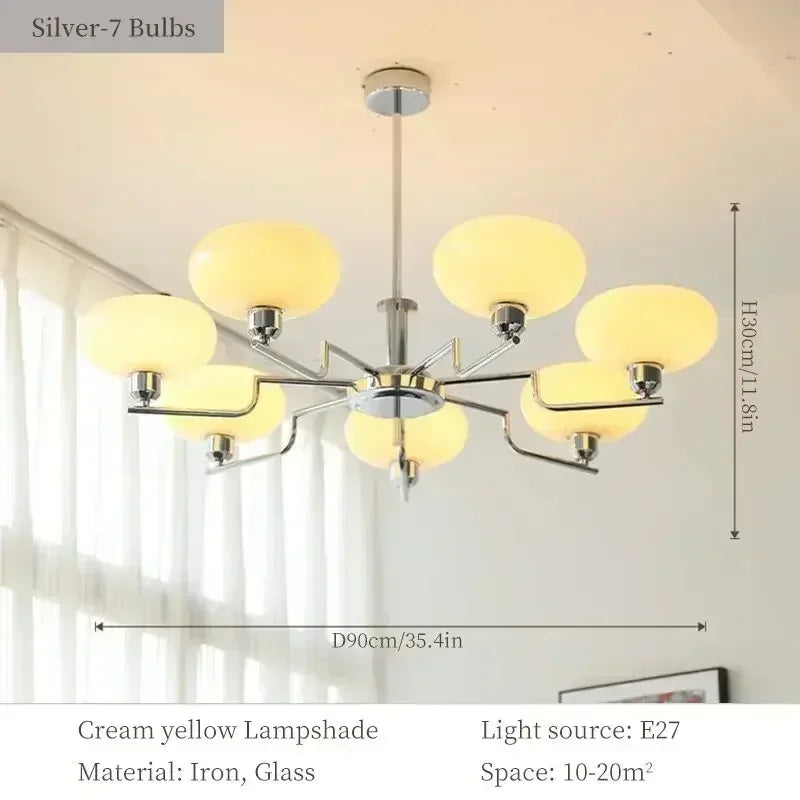 Lustre Vintage Industriel — Verre