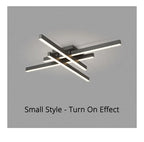 Lustre LED Chambre — Noir
