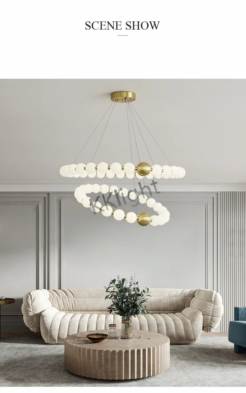 Lustre Art Déco — Cuivre