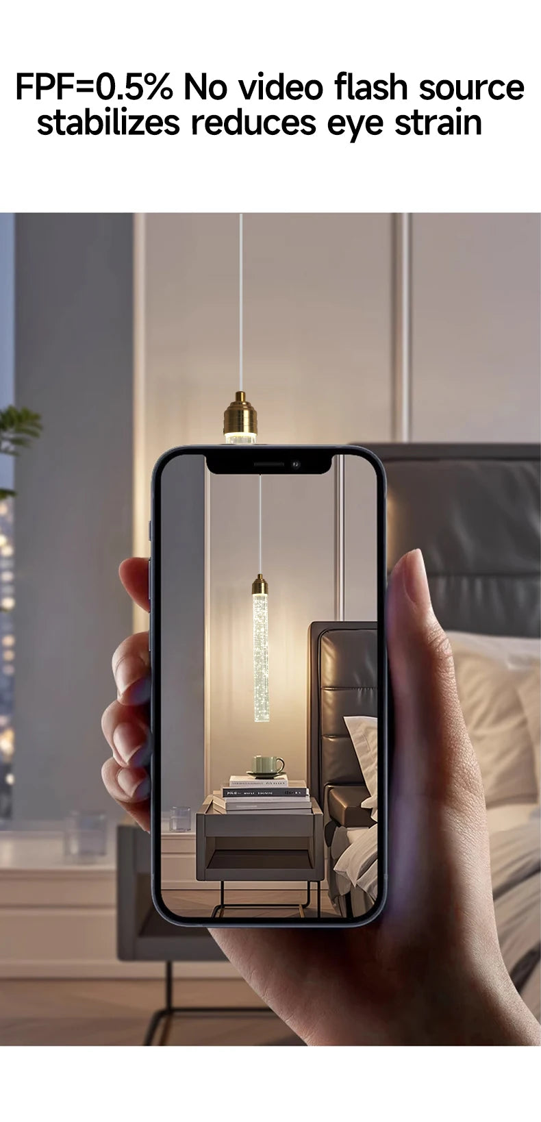 Suspension Cristal Luxe 35cm - Lustre Élégant LED